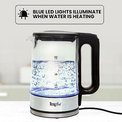 Total Chef Cordless Electric Glass Tea Kettle