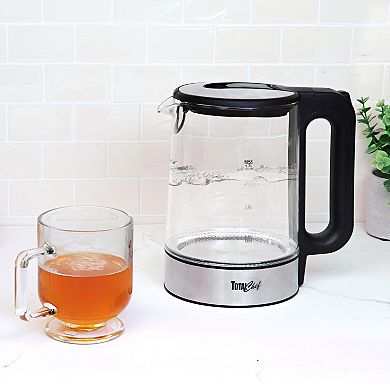 Total Chef Cordless Electric Glass Tea Kettle