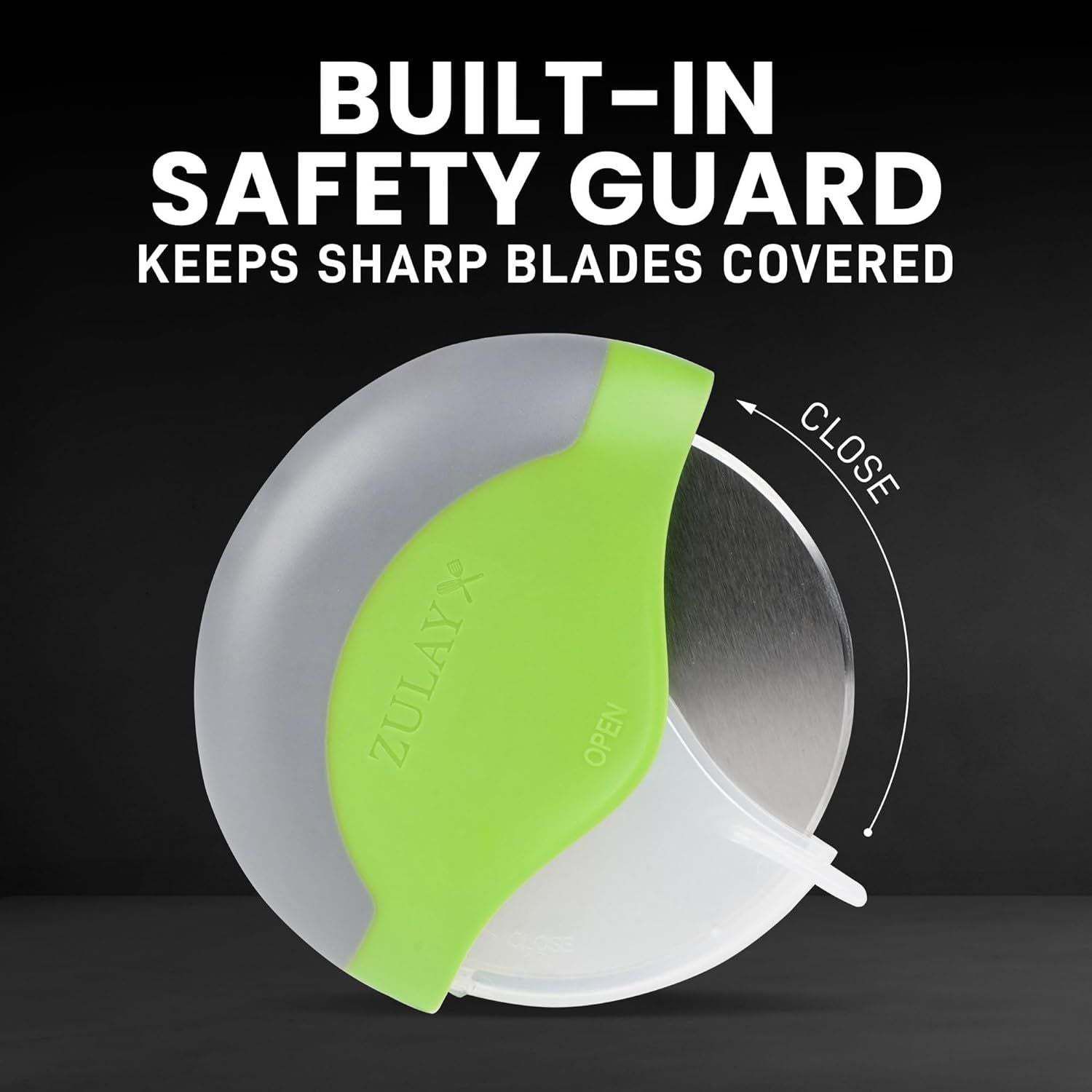 Zulay Kitchen Pizza Cutter Wheel - Thumbnail 4