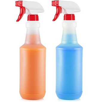 Zulay Kitchen 24 oz Spray Bottle - Heavy Duty Cleaning Spray Bottles For Cleaning Solutions 2 Pack