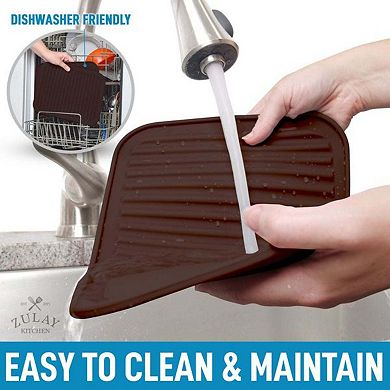 Zulay Kitchen 2 Pack (9"x12") Silicone Trivets for Hot Pots and Pans