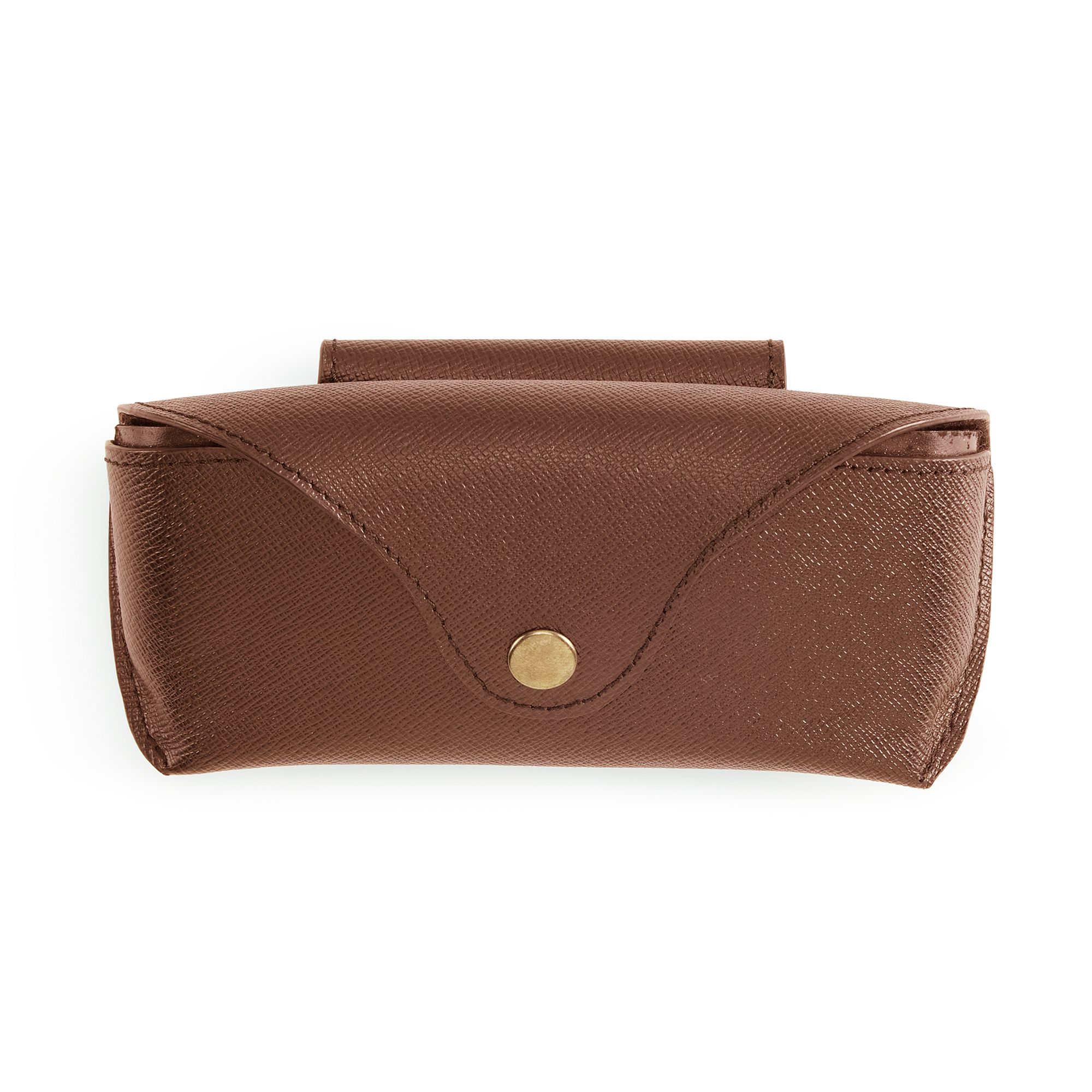 AmeriLeather Leather Eyeglasses Case, Brown