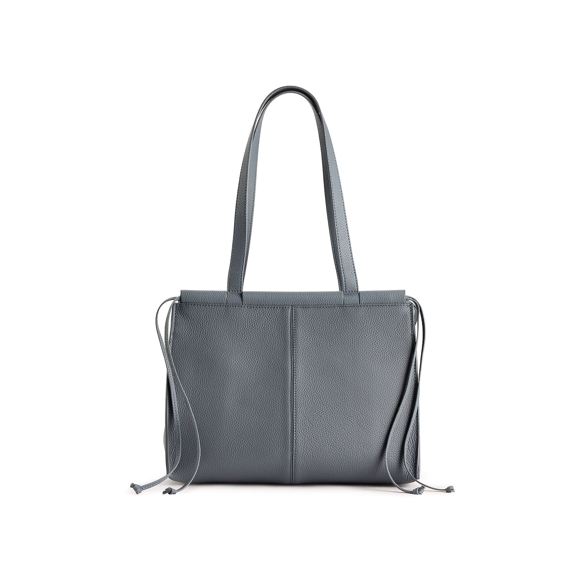 AmeriLeather Quinn Leather Handbag, Gray