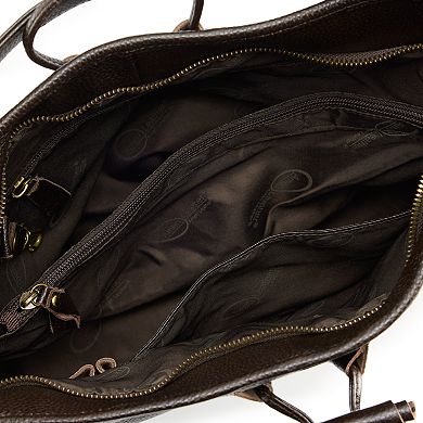 AmeriLeather Mandy Leather Satchel