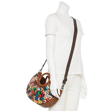 AmeriLeather Villow Leather Hobo Bag