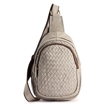 AmeriLeather Woven Crossbody Bag