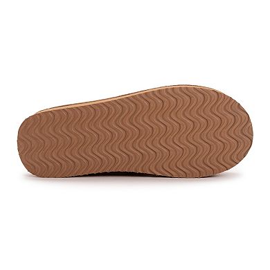 Women's MUK LUKS Microsuede Platform Scuff Slippers