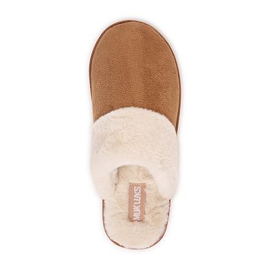 Women's MUK LUKS Microsuede Platform Scuff Slippers