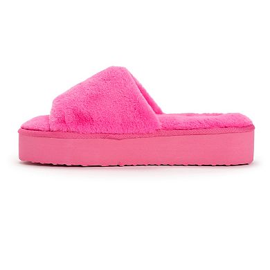 Women's MUK LUKS Platform Slide Slippers