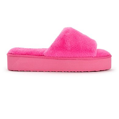 Women's MUK LUKS Platform Slide Slippers