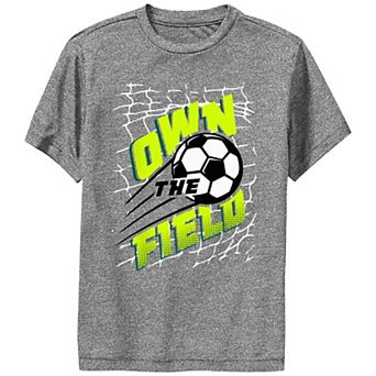 Boys Soccer Own The Field Performance Graphic Tee