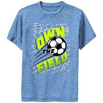 Boys Soccer Own The Field Performance Graphic Tee