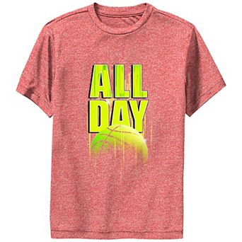 Boys 6-20 Basketball All Day Performance Graphic Tee