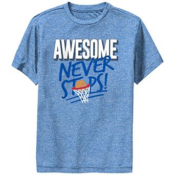 Boys 6-20 Awesome Never Stops Performance Graphic Tee