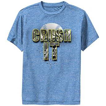 Boys Baseball Crush It Performance Graphic Tee