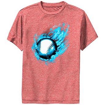 Boys 6-20 Baseball Fireball Performance Graphic Tee