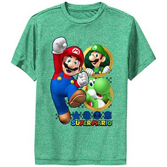 Boys Super Mario Bros And Buddies Performance Graphic Tee