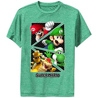 Boys Super Mario Bros Action Portraits Performance Graphic Tee