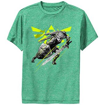 Boys 6-20 The Legend Of Zelda Action Link Performance Graphic Tee