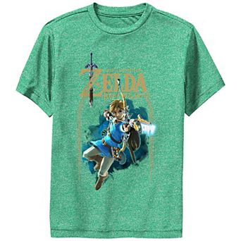Boys 6-20 The Legend Of Zelda Breath Of The Wild Link Ready To Attack Performance Graphic Tee