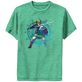 Boys 6-20 The Legend Of Zelda Skyward Sword Link Paint Performance Graphic Tee