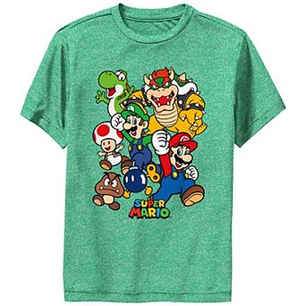 Boys Super Mario Bros Classic Group Performance Graphic Tee