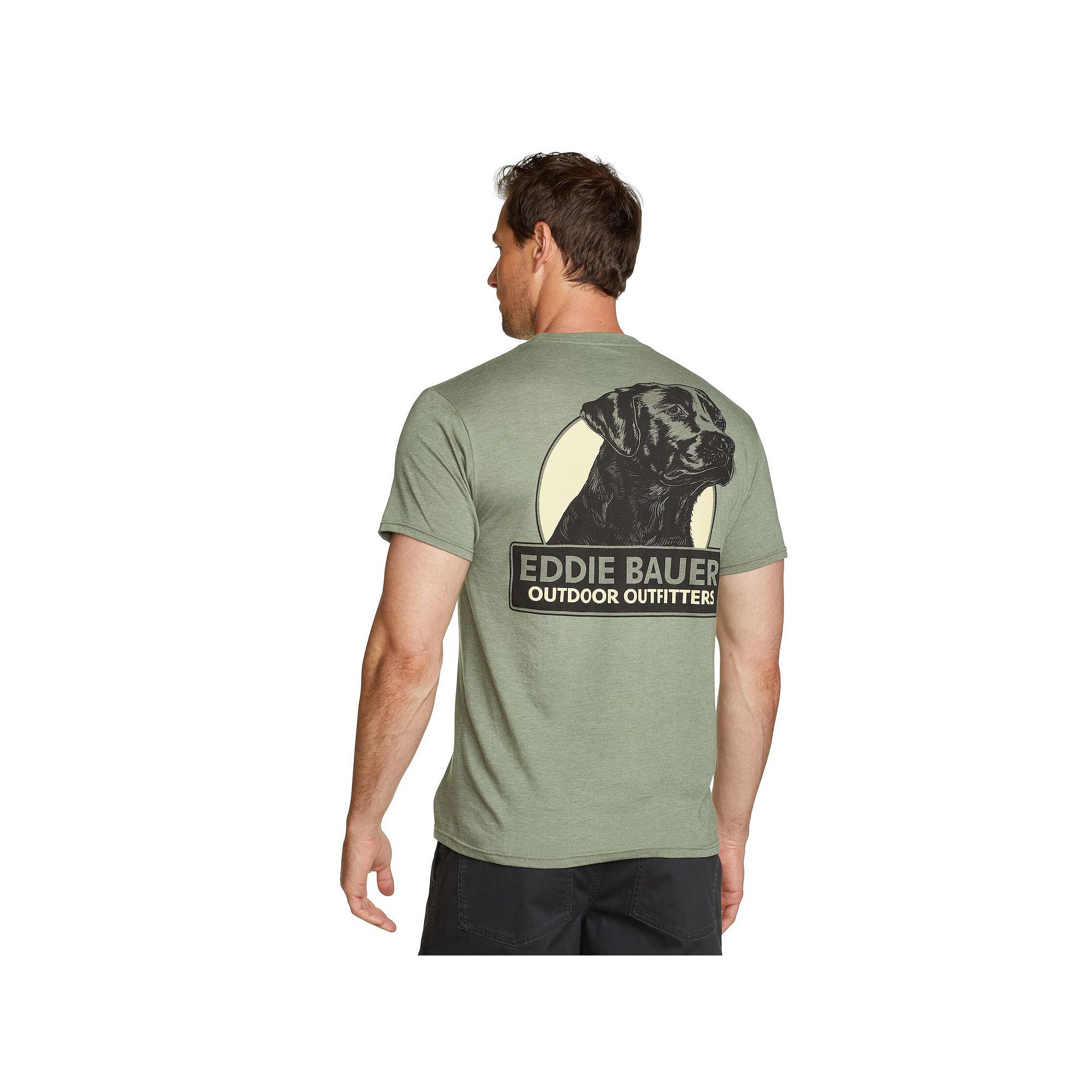 Mens Eddie Bauer Glory Flag Graphic Tee, Size: Small, Green