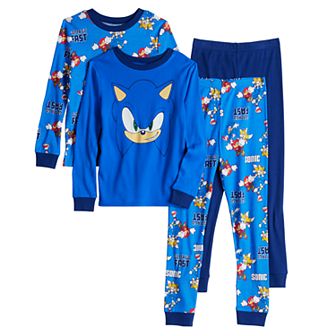 Boys 6-12 Sonic 4 pc Pajama Set