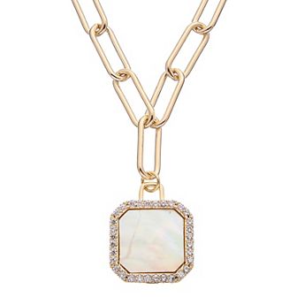 Juvell 18k Gold Plated Cubic Zirconia Necklace