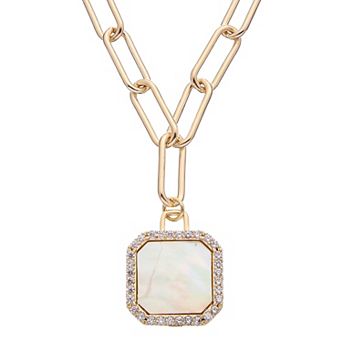 Juvell 18k Gold Plated Cubic Zirconia Necklace