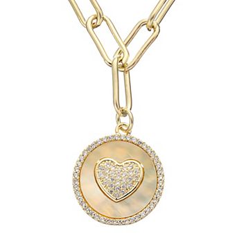 Juvell 18k Gold Plated Cubic Zirconia Necklace