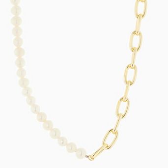 Juvell 18K Gold Plated Simulated Pearl Necklace