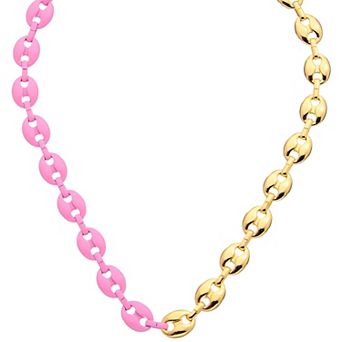 Juvell 18K Gold Plated Two-Tone Necklace