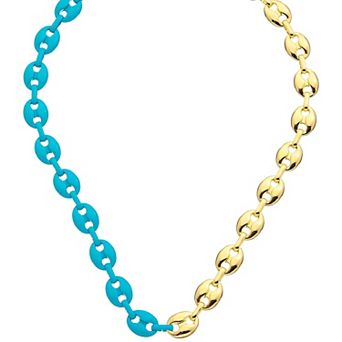 Juvell 18K Gold Plated Two-Tone Necklace