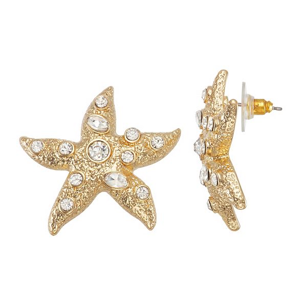 Celebrate Together™ Gold Tone Starfish Stud Earrings