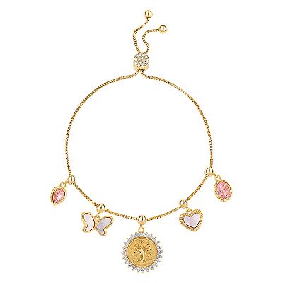 Mother's Family Bezel-Set Adjustable Slide Bracelet Mother's Family Bezel-Set Adjustable Slide Bracelet
