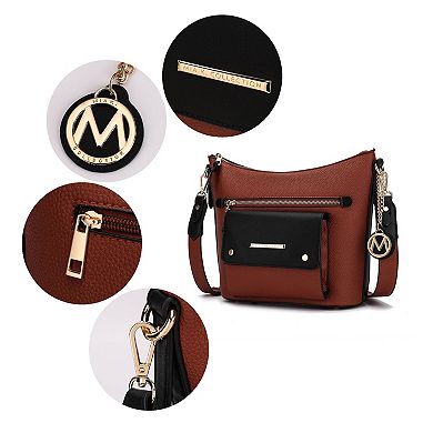 Mkf Collection Serenity Color Block Women’s Crossbody Shoulder Bag By Mia K