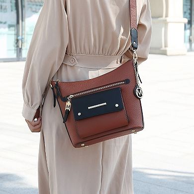 Mkf Collection Serenity Color Block Women’s Crossbody Shoulder Bag By Mia K
