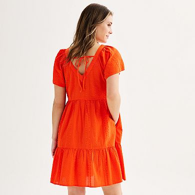 Women's Sonoma Goods For Life® V-Neck Tiered Dress