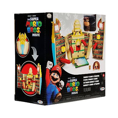 The Super Mario Bros. Movie Donkey Kong Stadium Playset with Character Figure