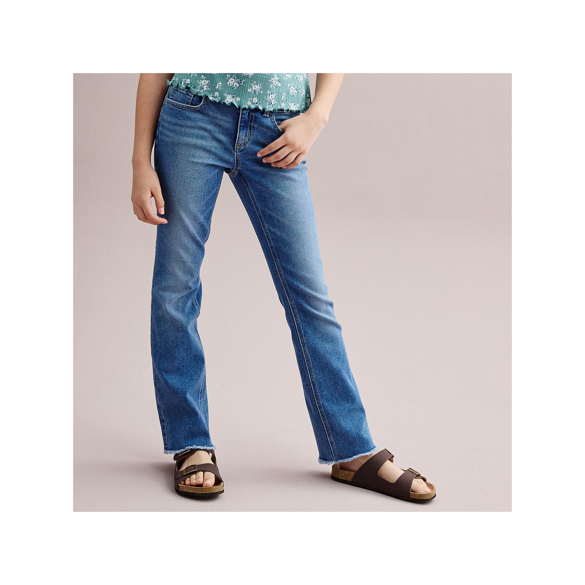 Girls 4-12 SO® Mid-Rise Bootcut Jeans in Regular & Plus Size, Girls, Size