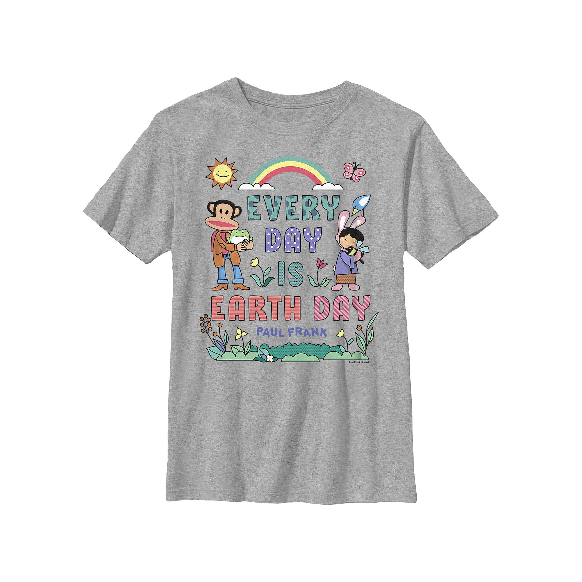 Boys Paul Frank Every Day Is Earth Day Graphic Tee, Boys, Size: XS, Athlet