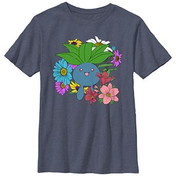 Boys Pokemon Oddish Flowers Graphic Tee