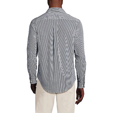 Men's Lands' End Traditional Fit Travel Button-Down Shirt