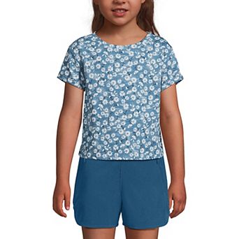 Girls 2-18 Lands' End Short Sleeve Slub Crewneck Top