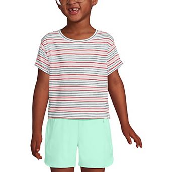 Girls 2-18 Lands' End Short Sleeve Slub Crewneck Top