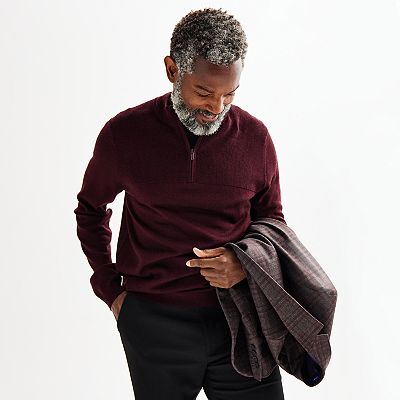 Men's Apt. 9® Merino Blend Quarter-Zip Sweater