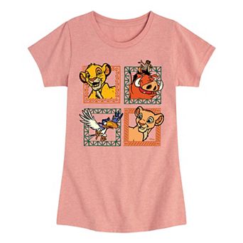 Disney's Lion King Girls 7-16 Character Grid Tee
