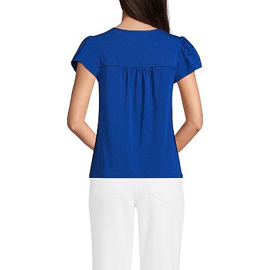 Women's Lands' End Lightweight Jersey Top