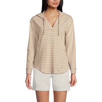 Women's Lands' End Slub Popover Hoodie